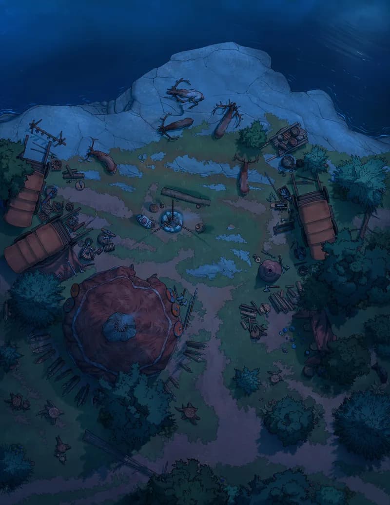 Lakeside Respite map, Dark variant thumbnail