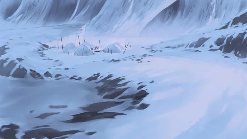 Remote Ice Village map, No Snowfall Day variant thumbnail