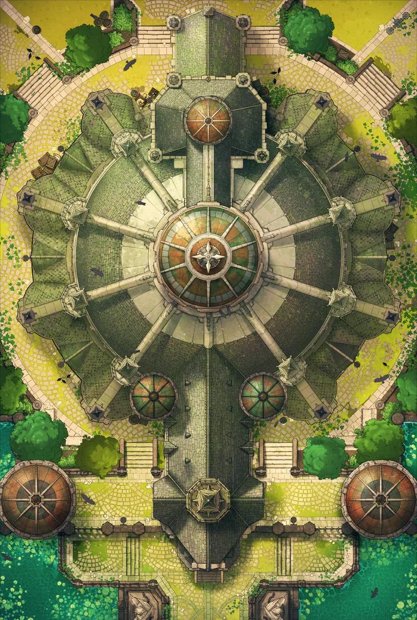 Abbey Prison map, Nature Day variant thumbnail