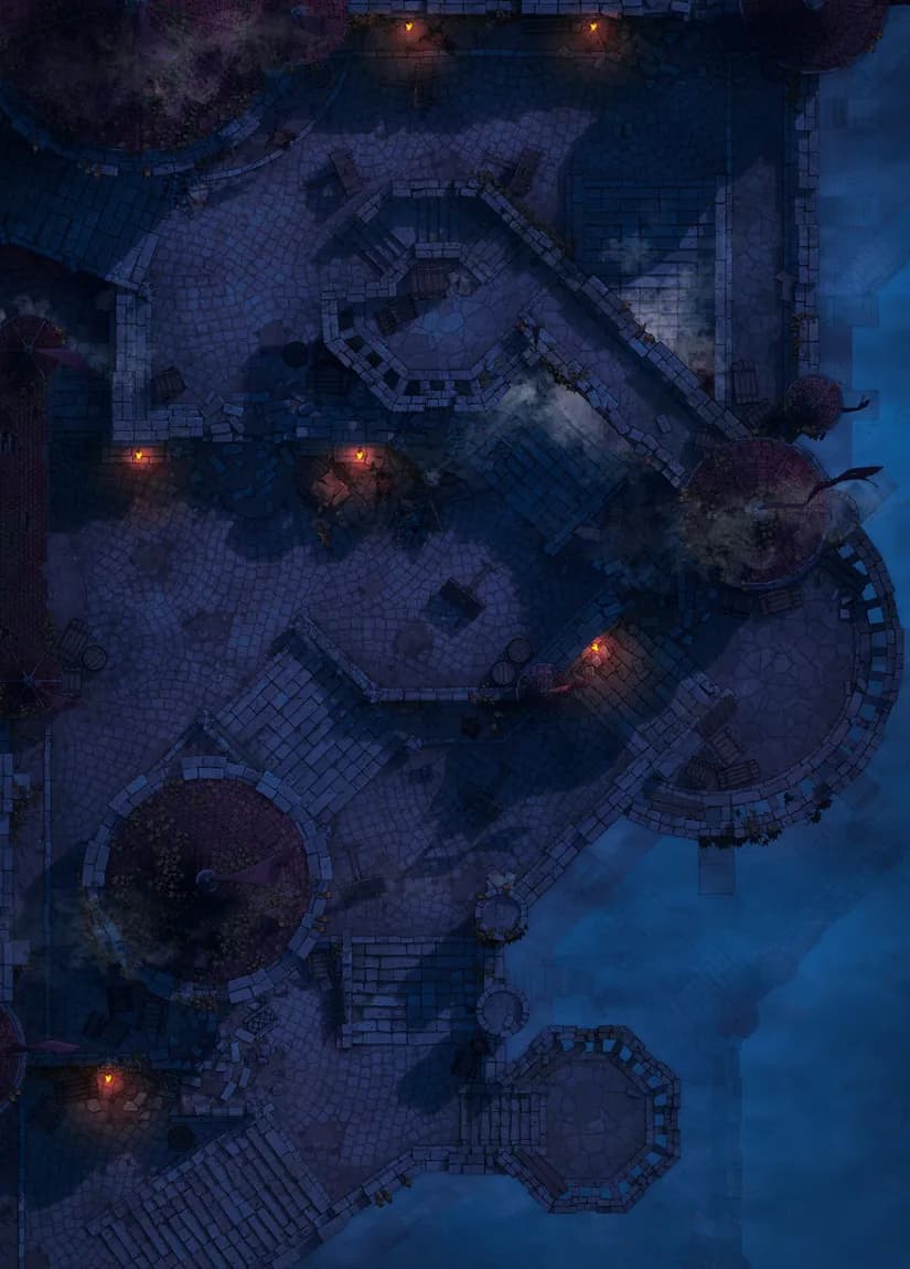 Castle Battlements map, Original Night variant thumbnail