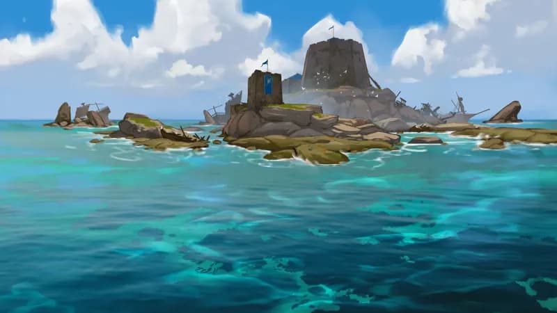 Tidal Isle Fort map, Ocean variant thumbnail