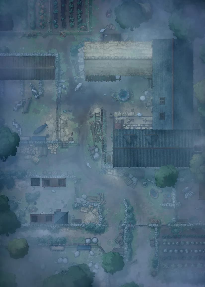 Village Farmhouse map, Fog variant thumbnail