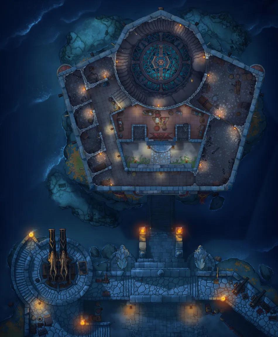 Fortress Prison map, Interior Night variant thumbnail