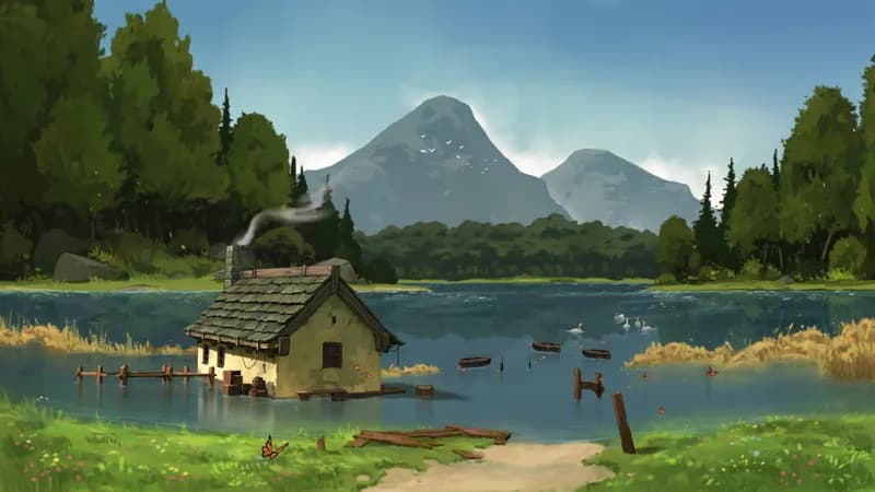 Serene Lakeside map, Flood variant thumbnail