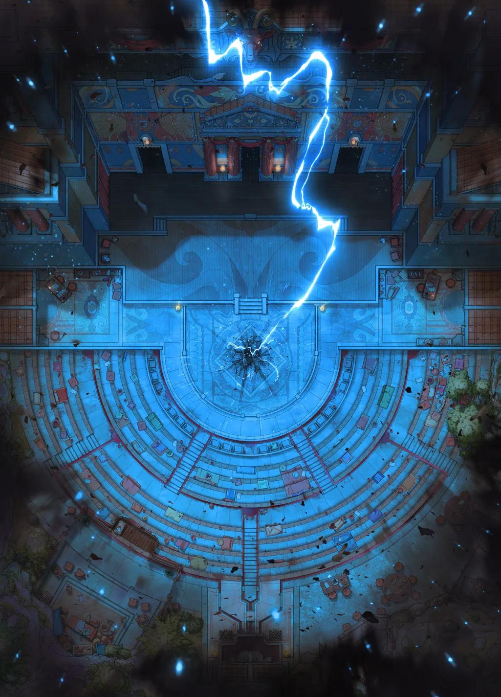 Affluent Amphitheatre map, Smite variant thumbnail