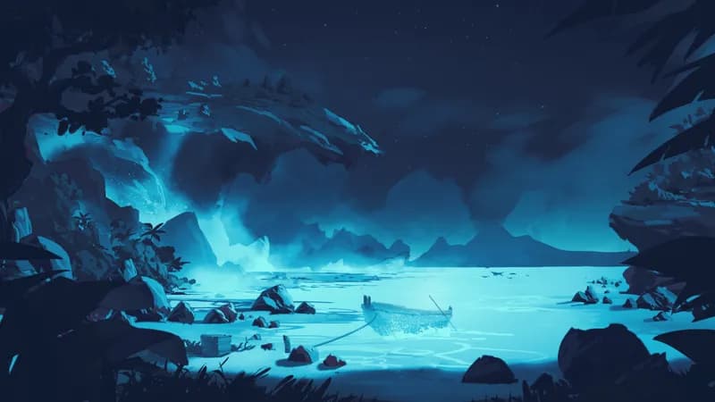 Beachside Cliff map, Radient Waters variant thumbnail
