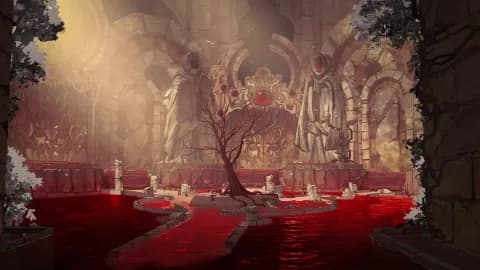 Flooded Fey Ruins map, Blood Temple variant