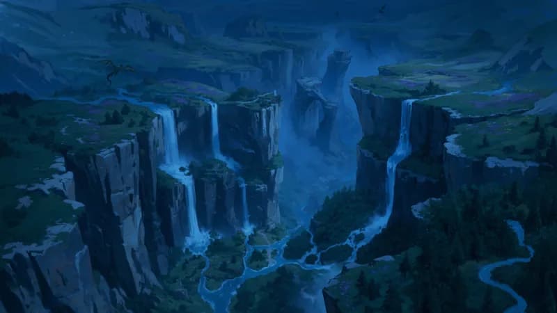 Verdant Ravine map, Natural Night variant thumbnail