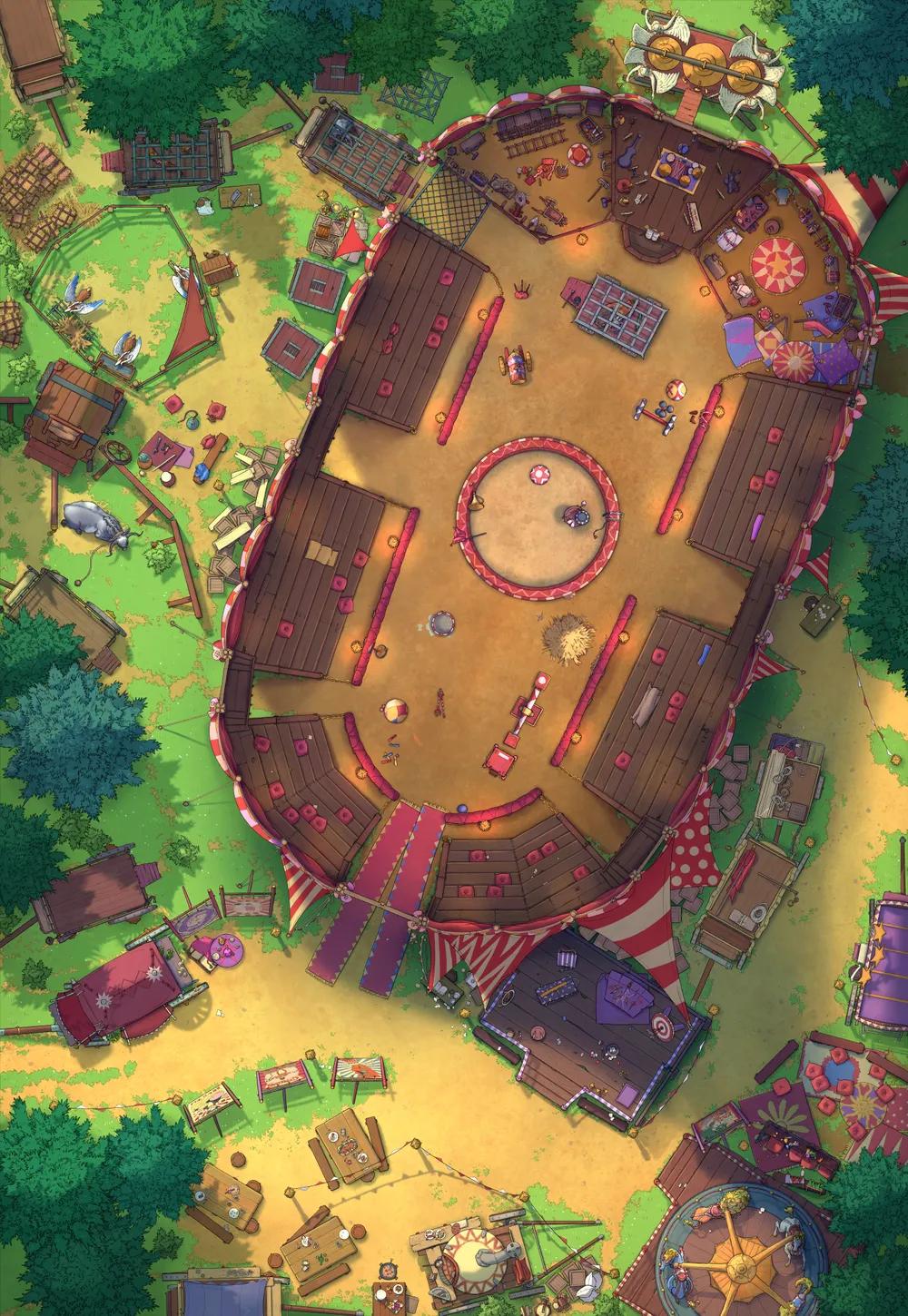 Travelling Circus map, No Center Platform variant thumbnail