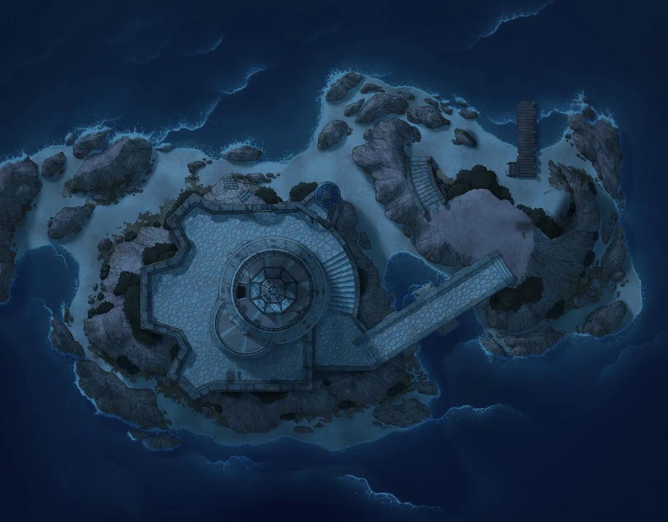 Lighthouse Isle map, Empty Night variant thumbnail