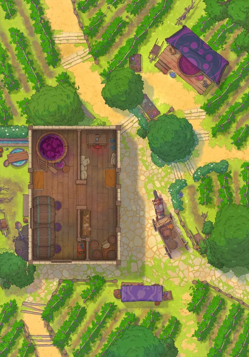 Vivid Vineyard map, Interior Day variant thumbnail