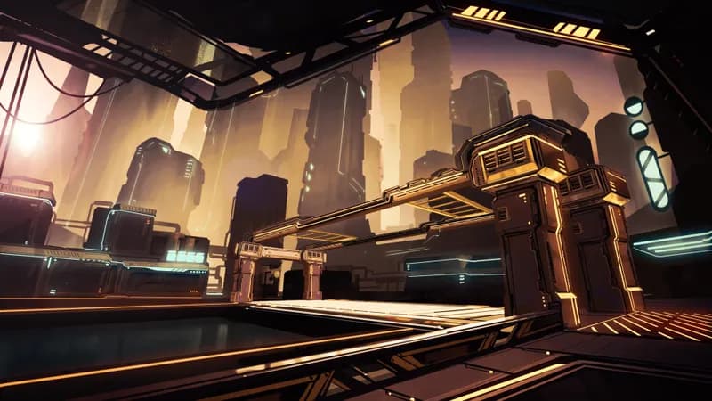 Cyberpunk Bridge map, Sunset variant thumbnail