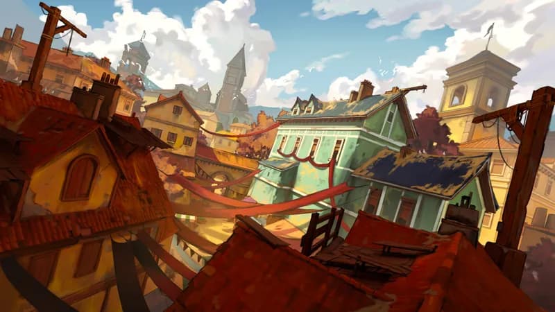 City Rooftop Chase map, Autumn variant thumbnail