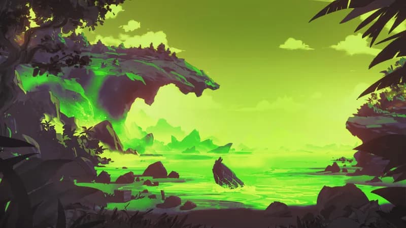 Beachside Cliff map, Toxic variant thumbnail