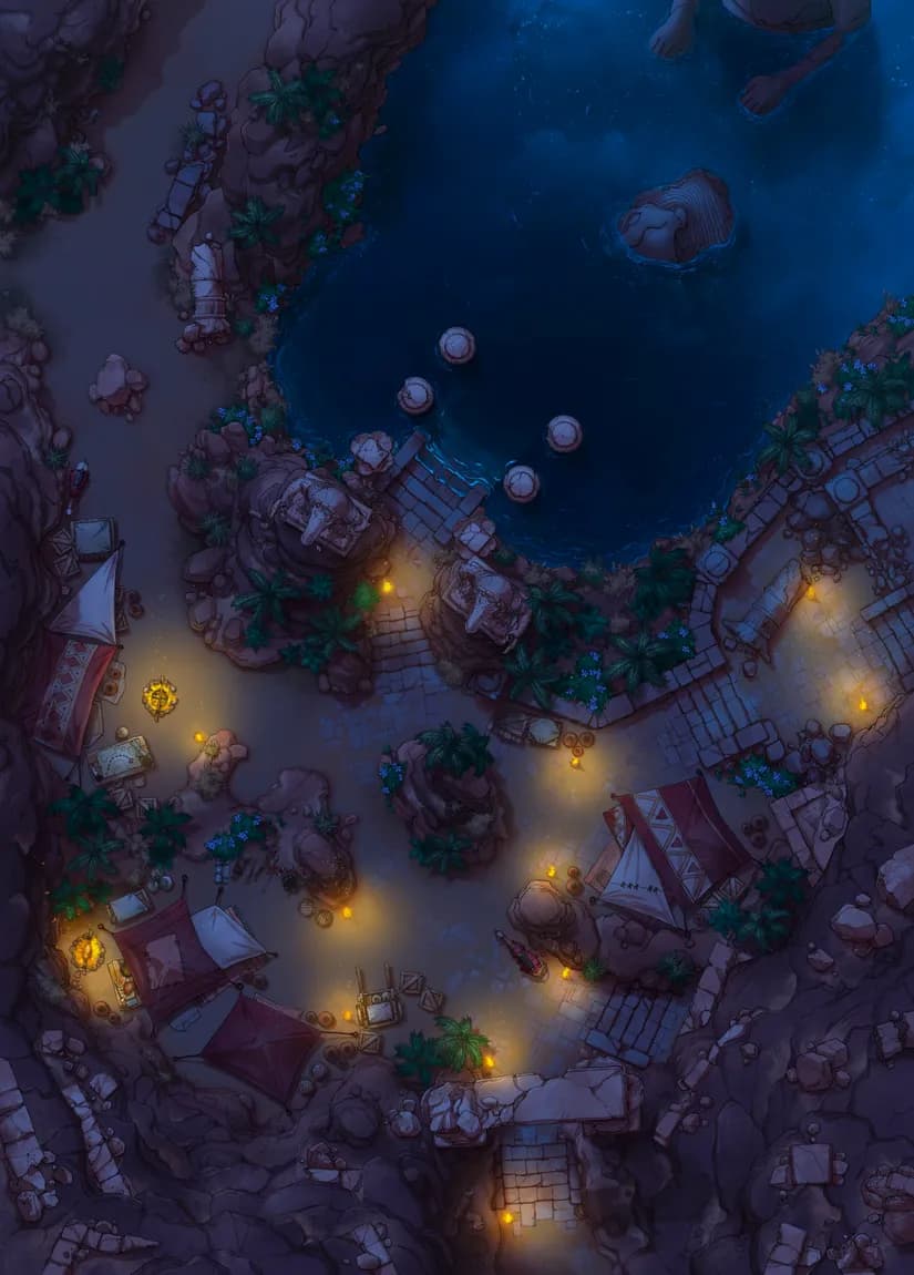 Oasis Expedition map, Original Night variant thumbnail