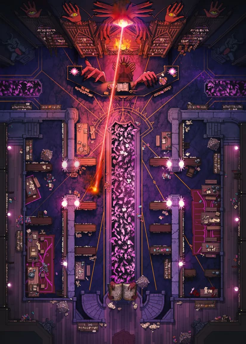 Demonic Library map, Wrath of the Librarian variant thumbnail