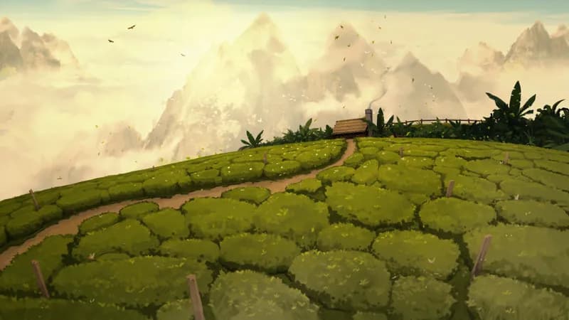 Secluded Tea Valley map, Mountaintop variant thumbnail