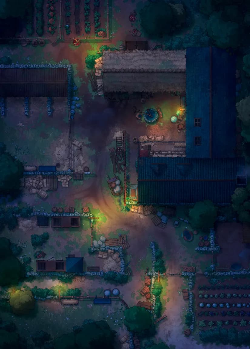 Village Farmhouse map, No Animals Night variant thumbnail