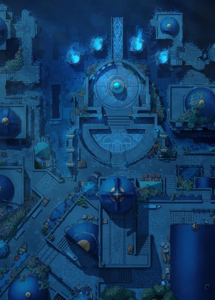 Shimmering Port map, Original Night variant thumbnail