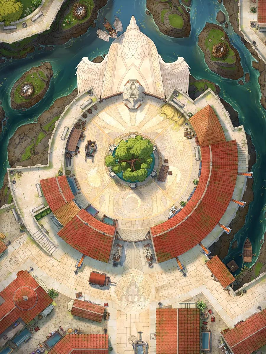 Hippogriff Postal Centre Exterior map, Original Day variant thumbnail