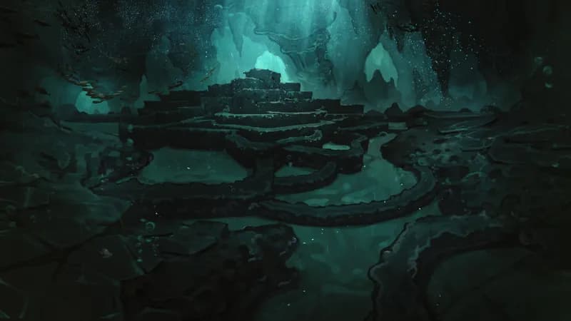 Healing Cave Spring map, Underwater variant thumbnail