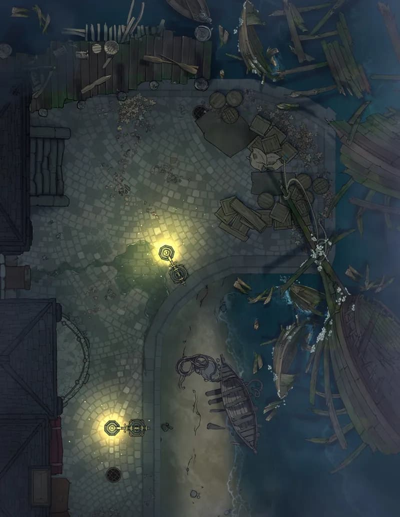 Dark Alleys map, Layout 2 Dock variant thumbnail