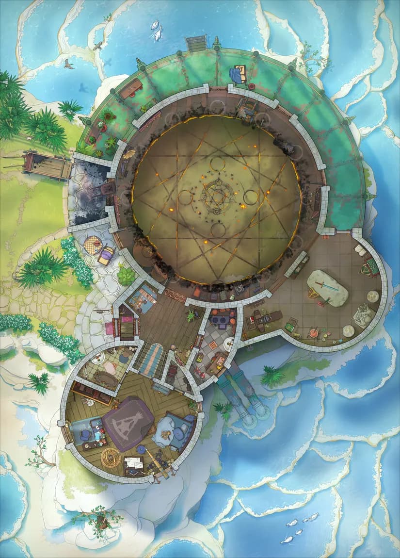 Forge of the Wizard Blacksmith map, Portal Mishap variant thumbnail