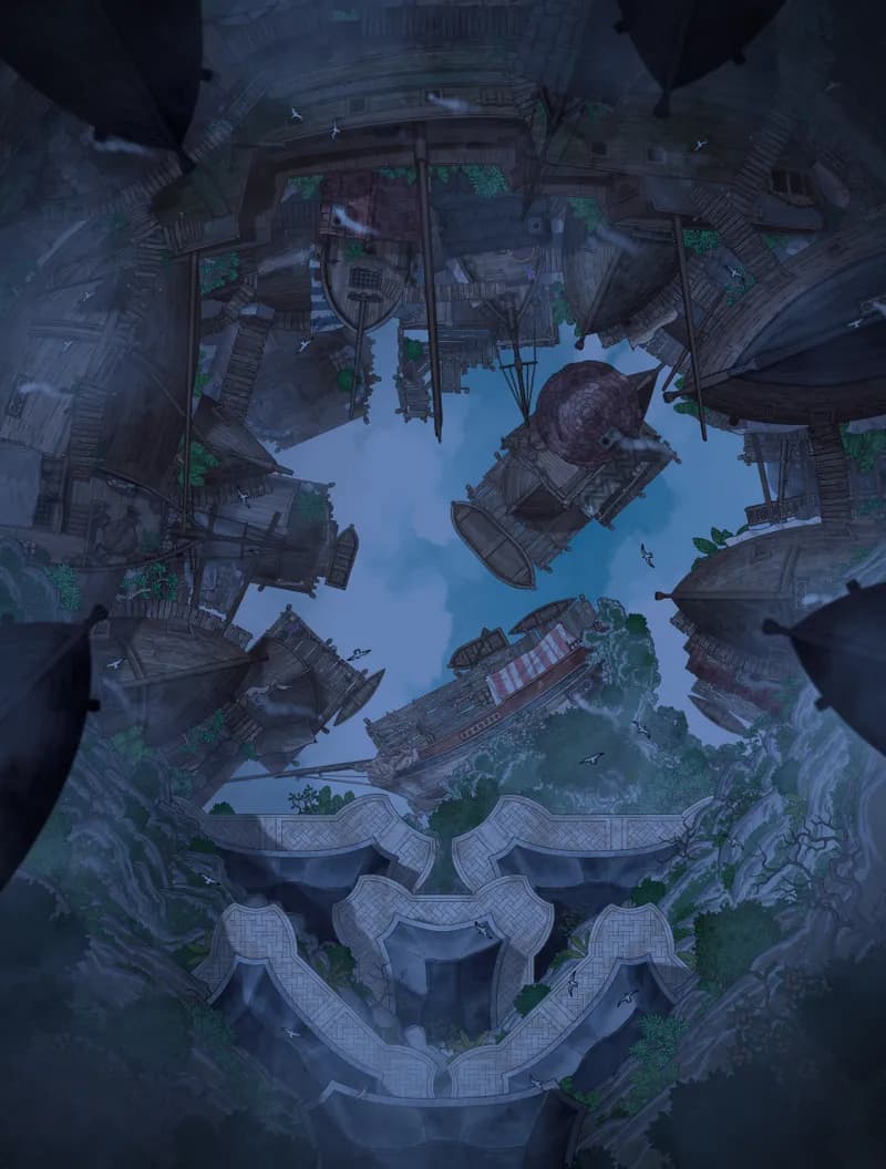 Breathe Like Fae map, Skytown Night variant thumbnail