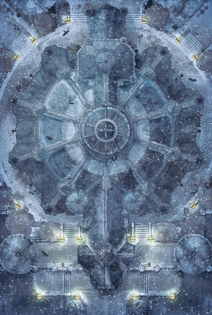 Abbey Prison map, Winter variant thumbnail