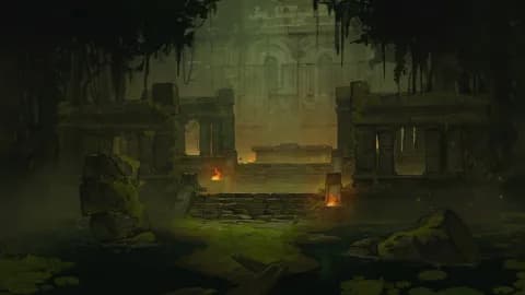 Jungle Temple Entrance map, Original Closed Day variant