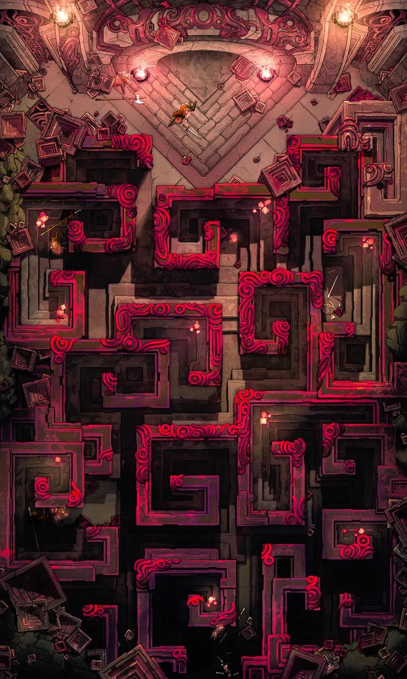Bismuth Labyrinth map, Red variant thumbnail