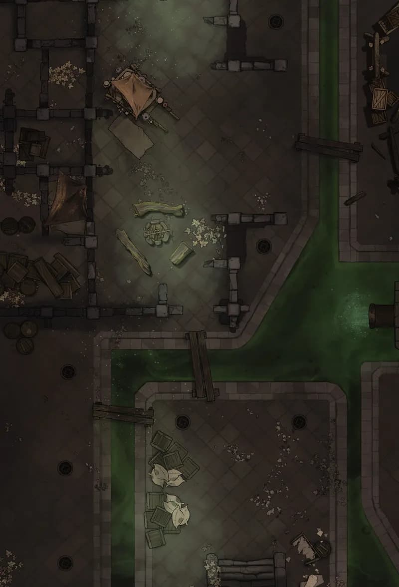 Dark Alleys map, Layout 3 Sewer variant thumbnail
