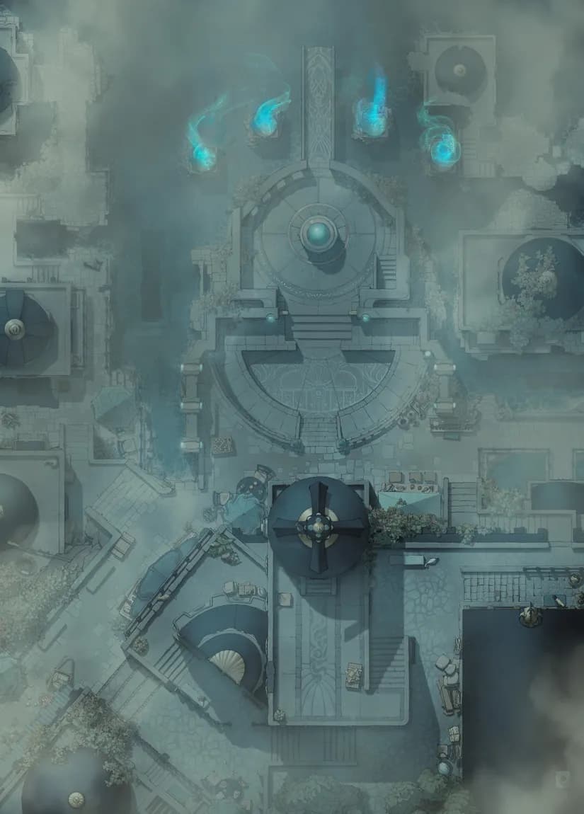 Shimmering Port map, Fog variant thumbnail