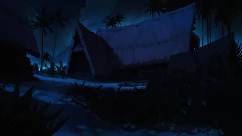 Tropical Island Village map, Bioluminescent variant