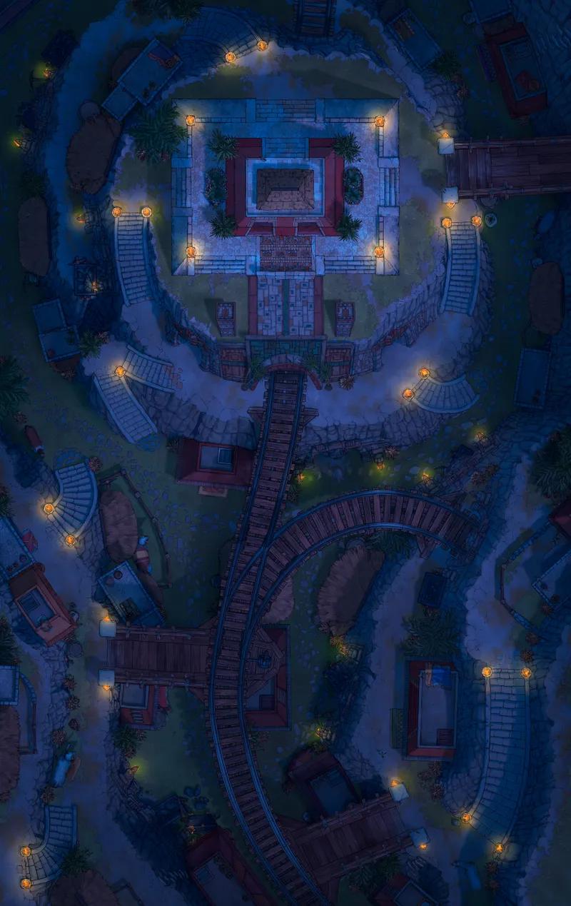 Royal Mine Town map, No Minecarts Night variant thumbnail