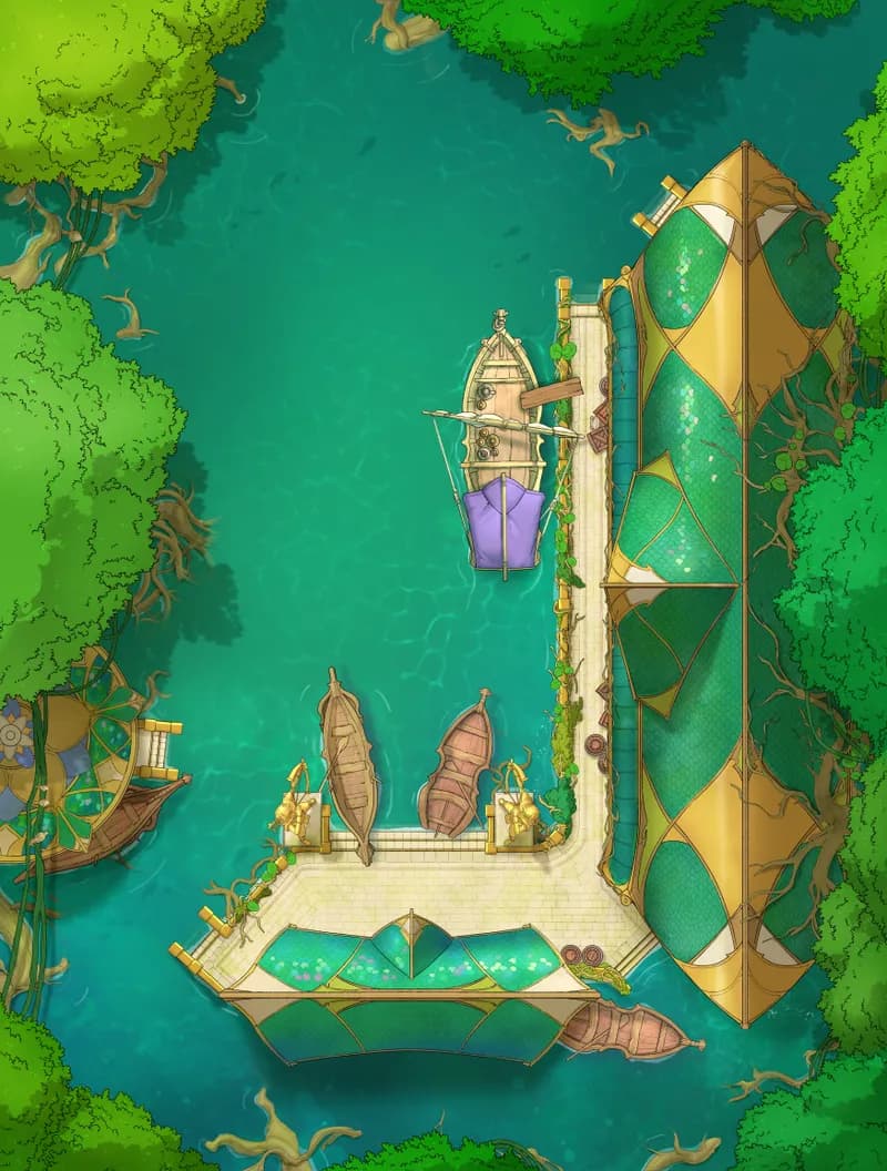 Elven Archery School map, Water variant thumbnail