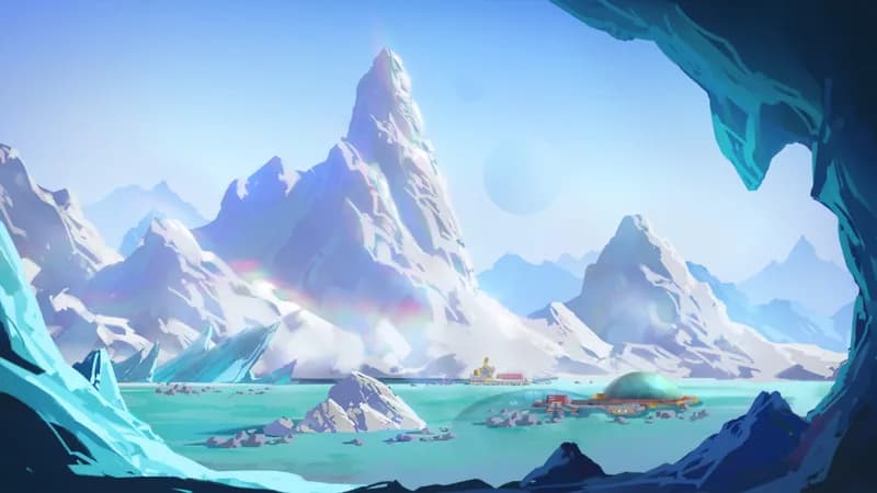 Arctic Institute map, Flying Saucer variant thumbnail