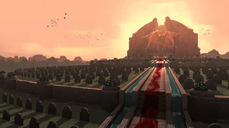 Imperial Graveyard map, Blood Trail variant thumbnail