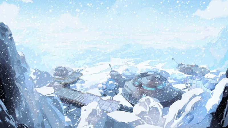 Desert Compound map, Winter variant thumbnail