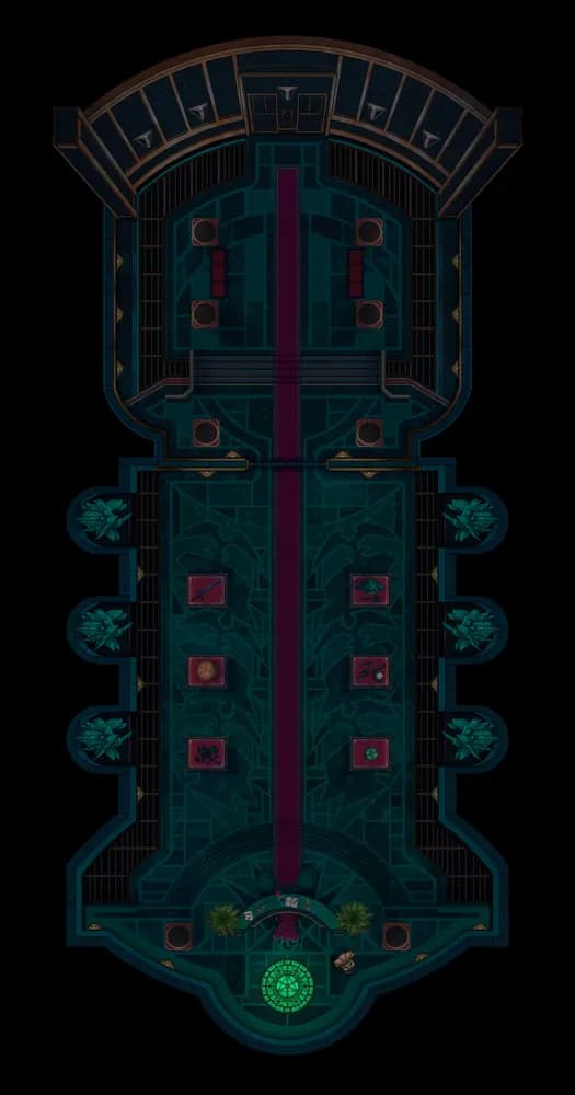 Wizard Bank Interior map, Floor B2 Silent Night variant thumbnail
