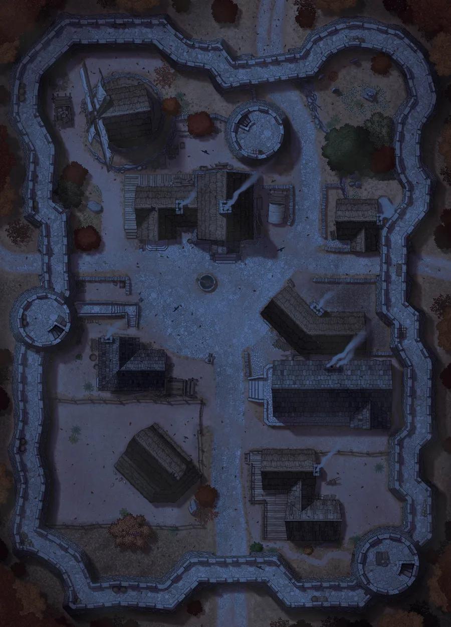 Hauthell map, 04 Autumn Night variant thumbnail