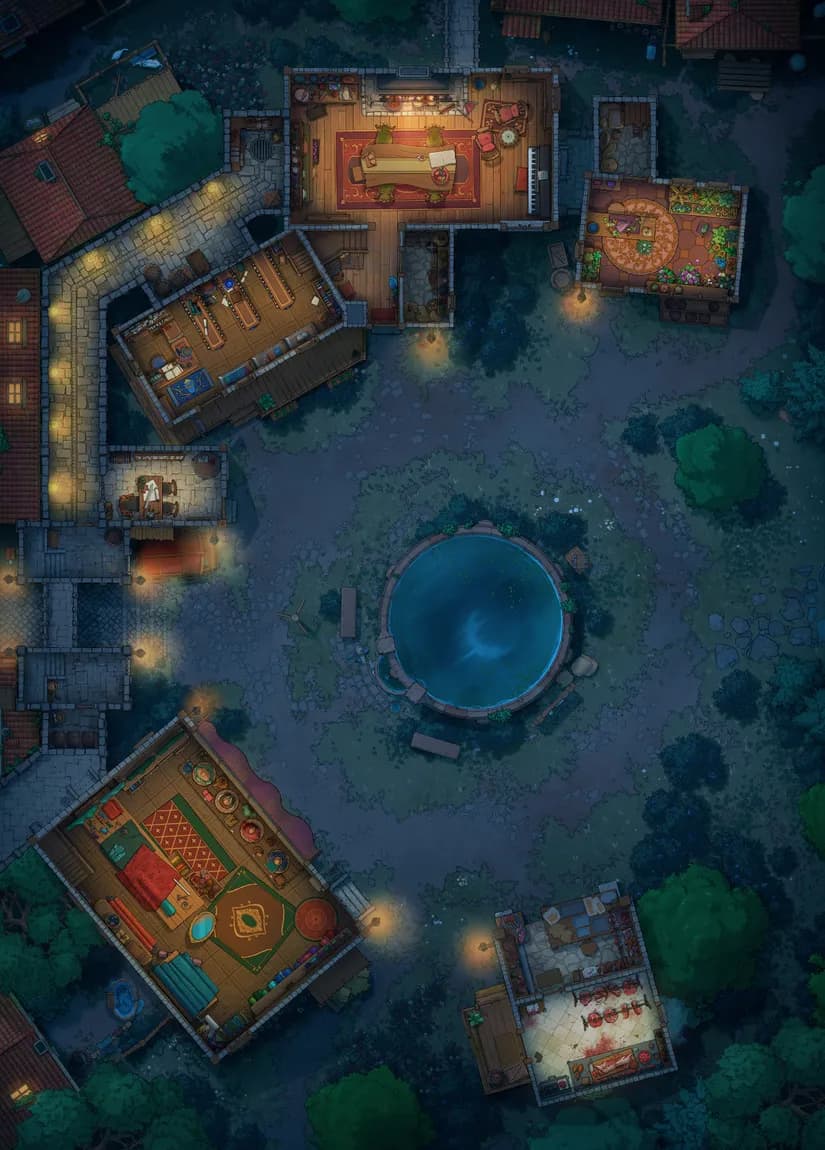 Heart of the Village map, Interior Floor 01 Night variant thumbnail