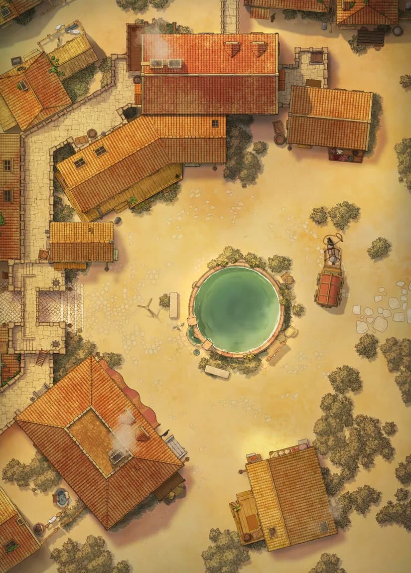 Heart of the Village map, Desert variant thumbnail