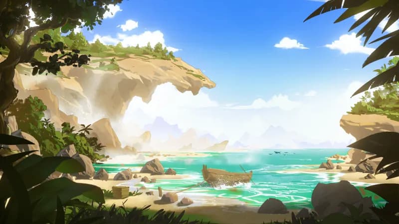 Beachside Cliff map, Sandy Cliff variant thumbnail