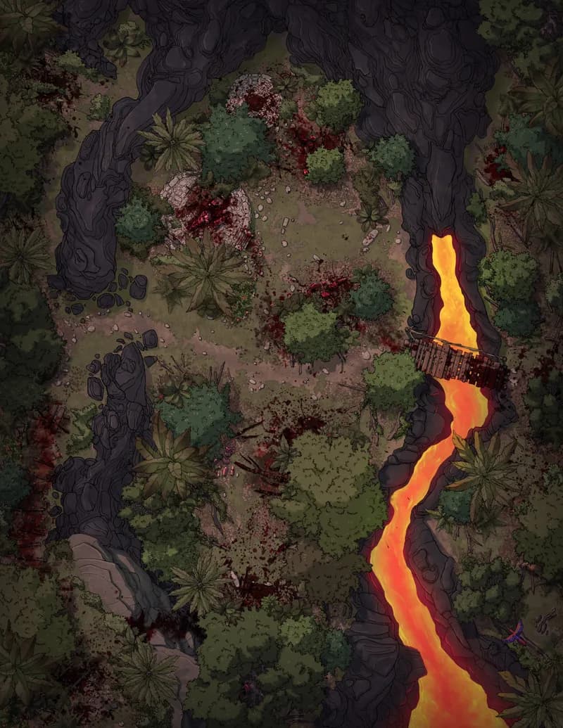 Jungle Lava Flow map, Massacre variant thumbnail