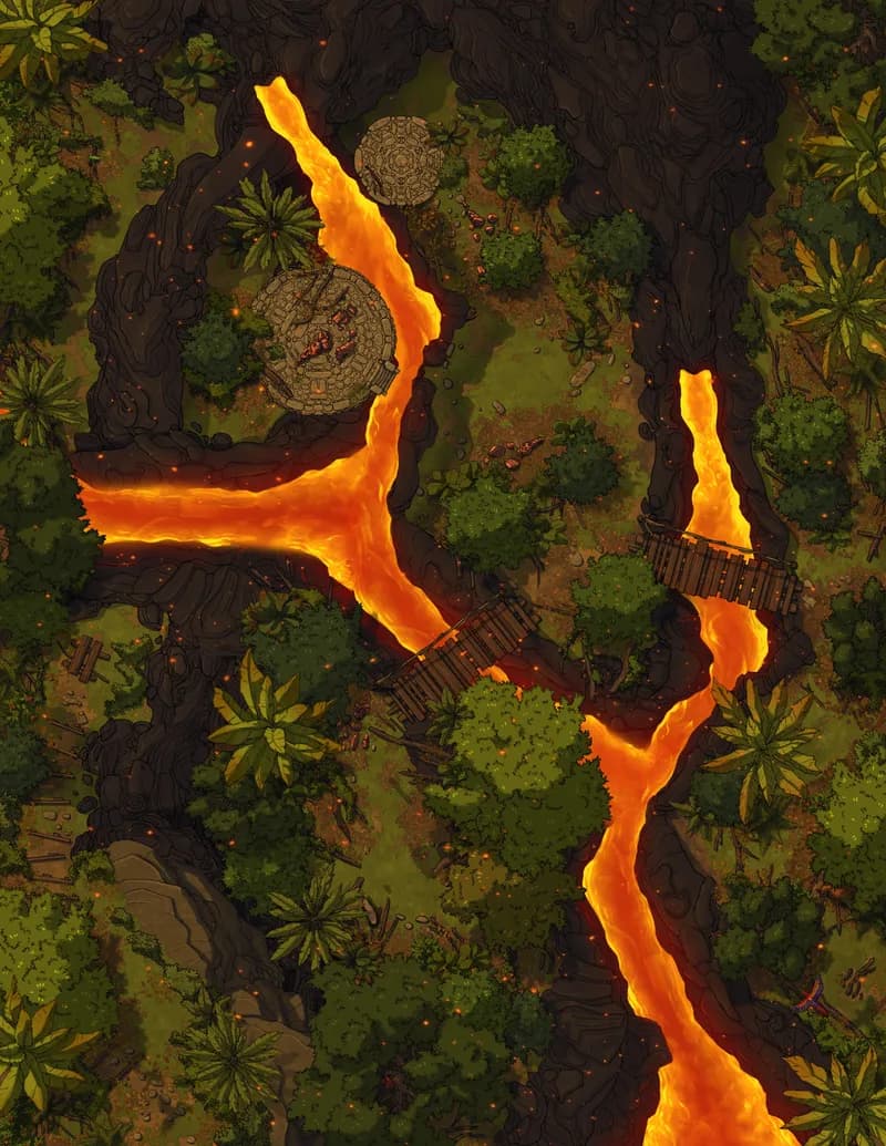 Jungle Lava Flow map, Lava Flow variant thumbnail