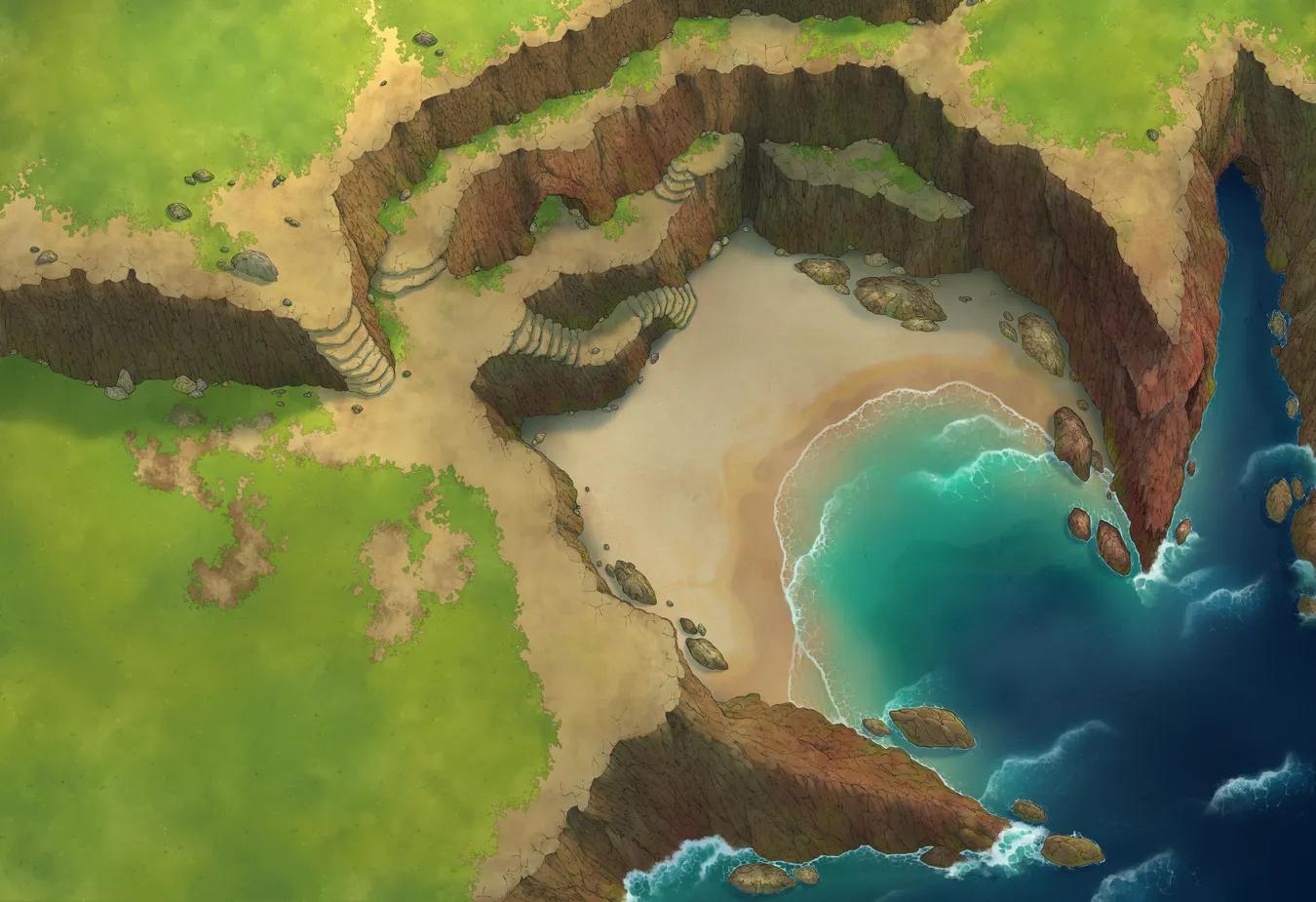 Secret Cove map, Empty Day variant thumbnail