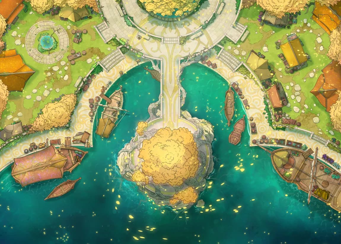 Elven Harbour map, Birch Faction variant thumbnail