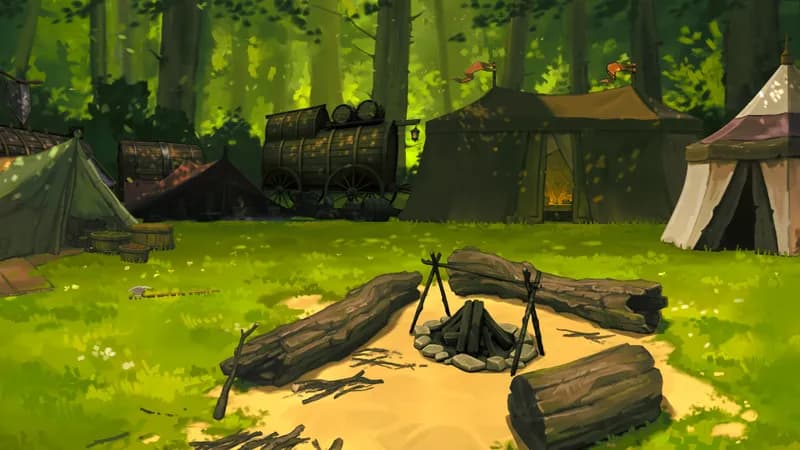 Caravan Camp map, Adventurer Camp Day variant thumbnail