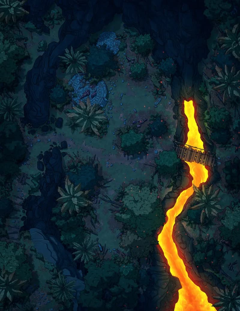 Jungle Lava Flow map, Original Night variant thumbnail